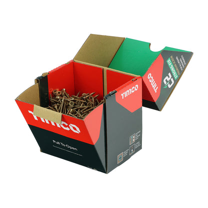 TIMCO C2 Strong-Fix Multi-Purpose Premium Countersunk Gold Woodscrews - Industrial Box