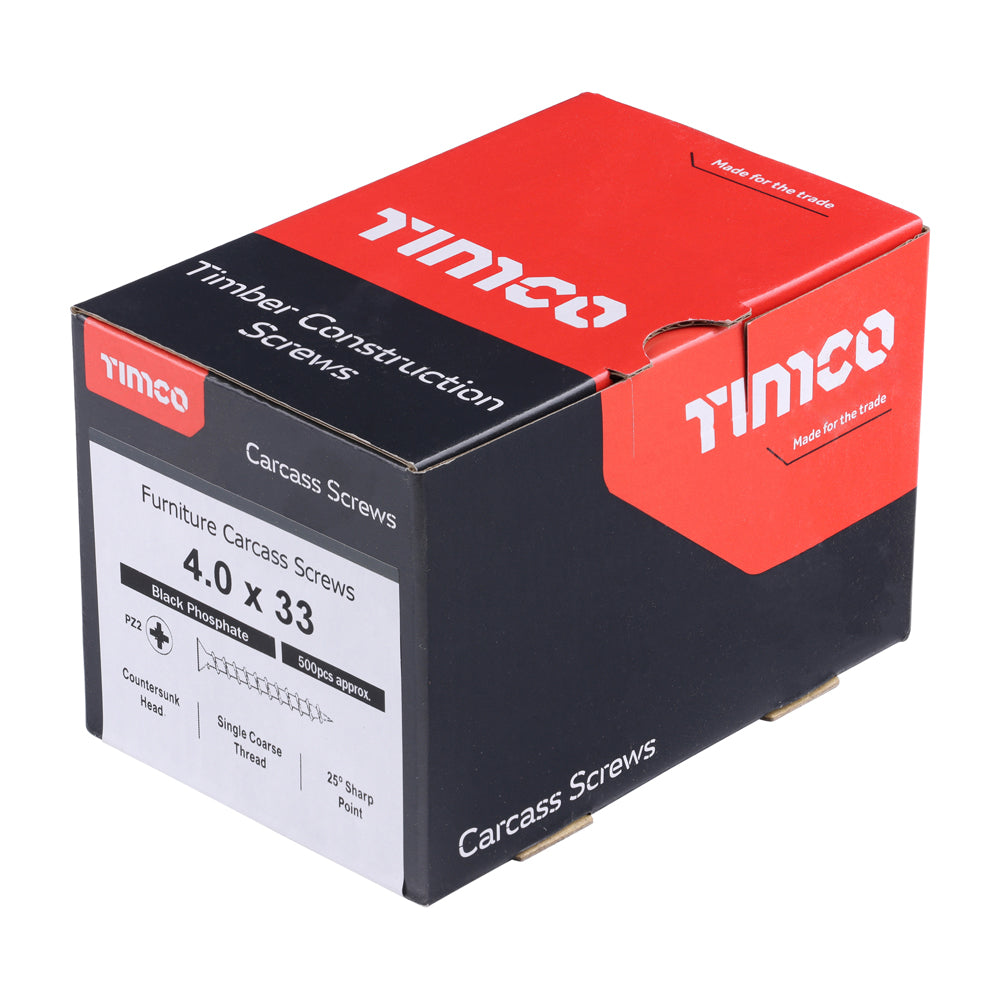 TIMCO Carcass Screws - Black