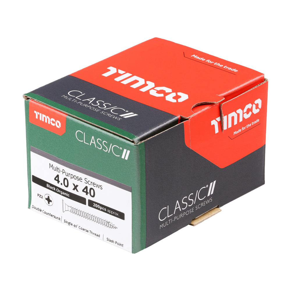 TIMCO Classic Multi-Purpose Countersunk Black Woodscrews