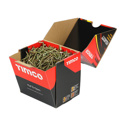 TIMCO Velocity Premium Multi-Use Countersunk Gold Woodscrews - Industrial box