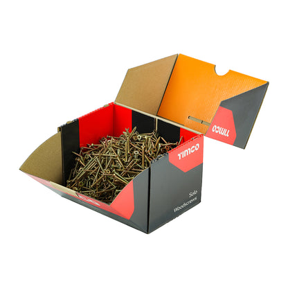 TIMCO Solo Countersunk Woodscrews - Yellow - Industrial Box