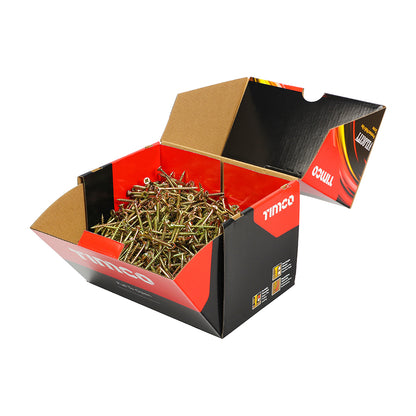 TIMCO Velocity Premium Multi-Use Countersunk Gold Woodscrews - Industrial box