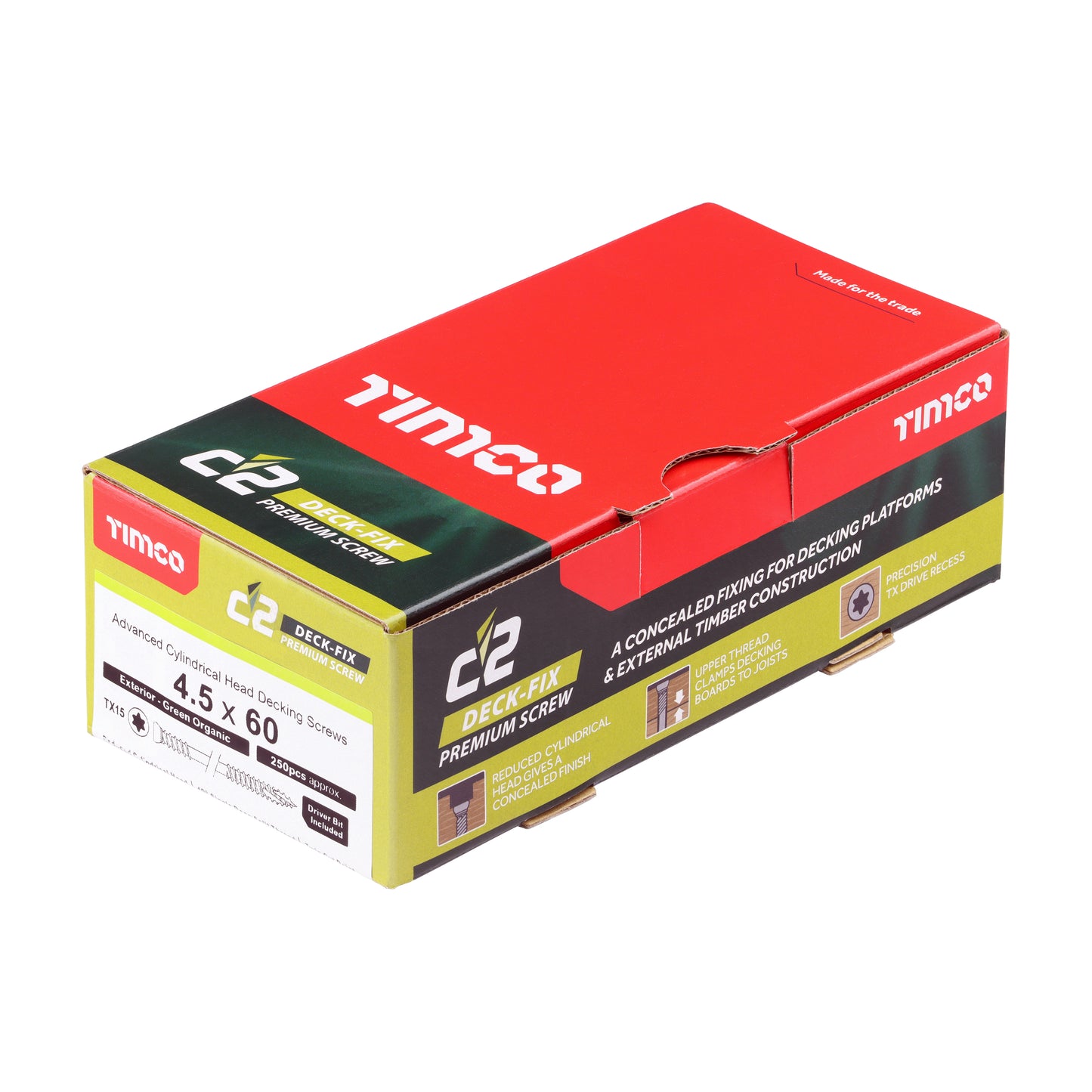 TIMCO C2 Deck-Fix Premium Cylinder Head Decking Screws - Green
