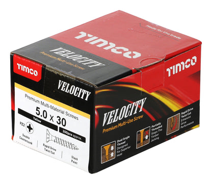 TIMCO Velocity Premium Multi-Use Countersunk Gold Woodscrews