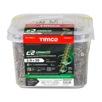 TIMCO - C2 Strong-Fix - Yellow - Industry Tubs