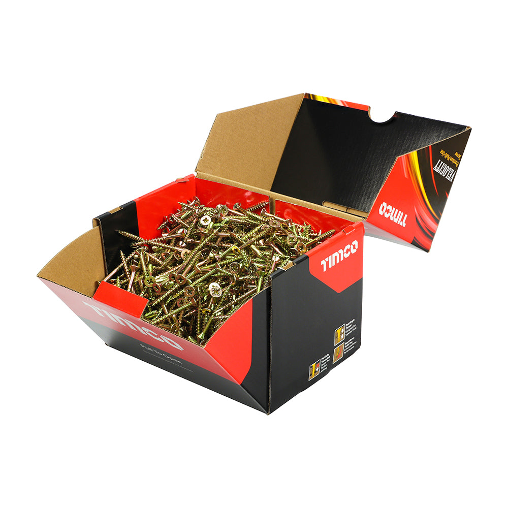 TIMCO Velocity Premium Multi-Use Countersunk Gold Woodscrews - Industrial box