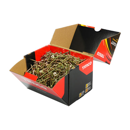 TIMCO Velocity Premium Multi-Use Countersunk Gold Woodscrews - Industrial box