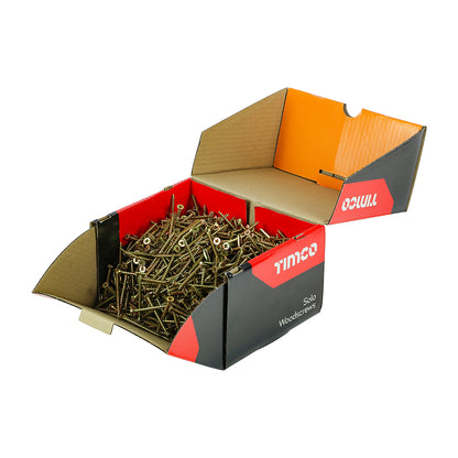 TIMCO Solo Countersunk Woodscrews - Yellow - Industrial Box