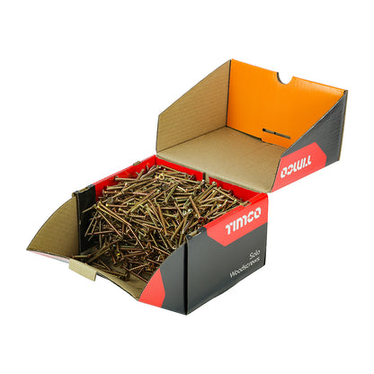TIMCO Solo Countersunk Woodscrews - Yellow - Industrial Box