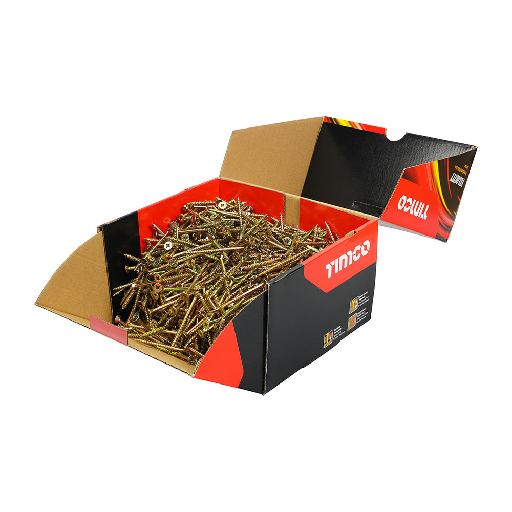 TIMCO Velocity Premium Multi-Use Countersunk Gold Woodscrews - Industrial box
