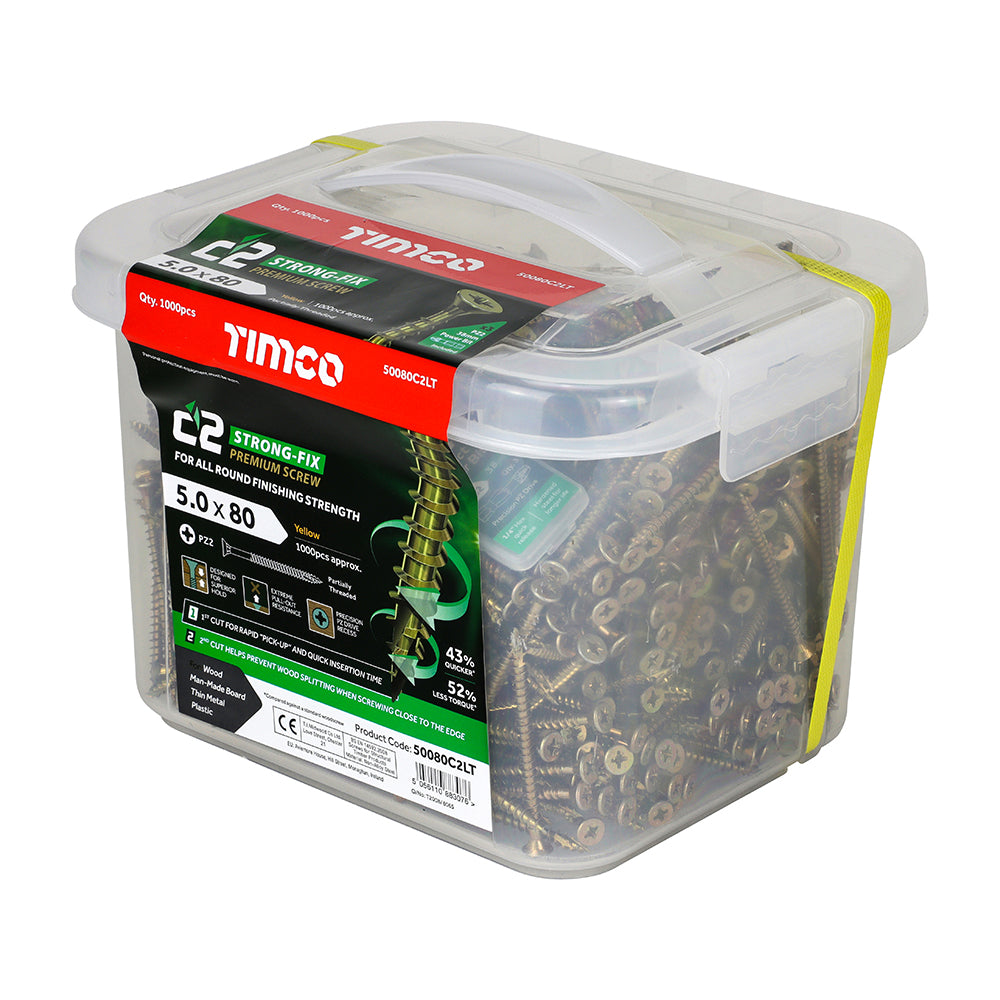 TIMCO - C2 Strong-Fix - Yellow - Industry Tubs