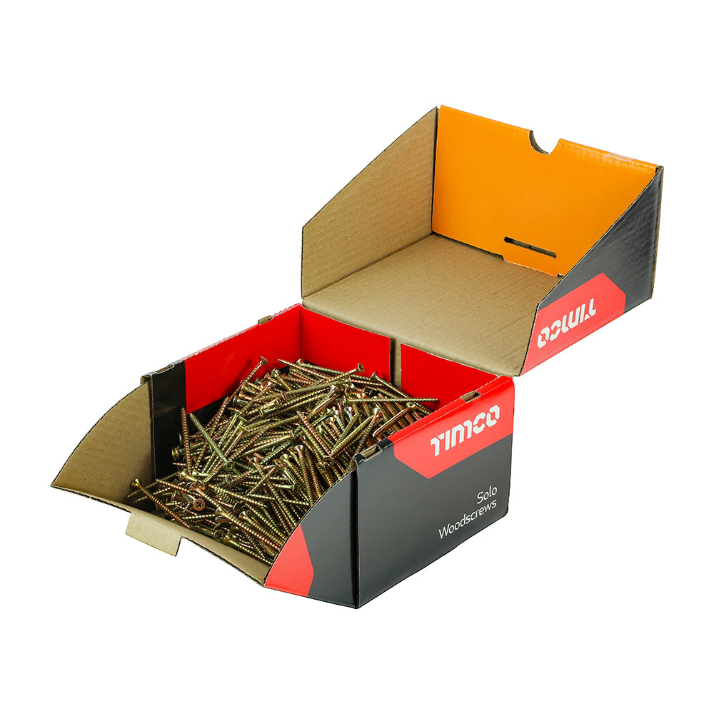 TIMCO Solo Countersunk Woodscrews - Yellow - Industrial Box