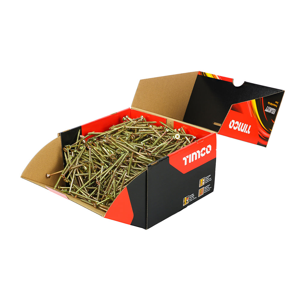 TIMCO Velocity Premium Multi-Use Countersunk Gold Woodscrews - Industrial box