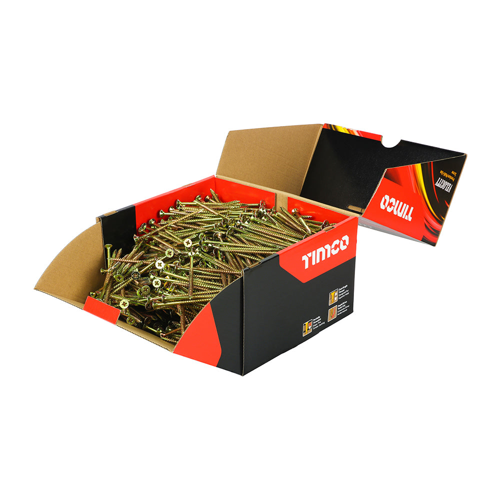 TIMCO Velocity Premium Multi-Use Countersunk Gold Woodscrews - Industrial box