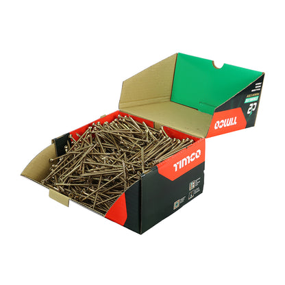 TIMCO C2 Strong-Fix Multi-Purpose Premium Countersunk Gold Woodscrews - Industrial Box