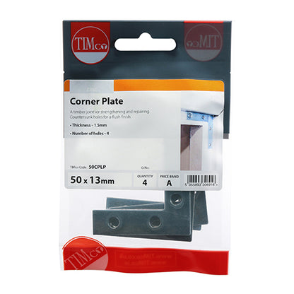TIMCO Corner Plates - Zinc
