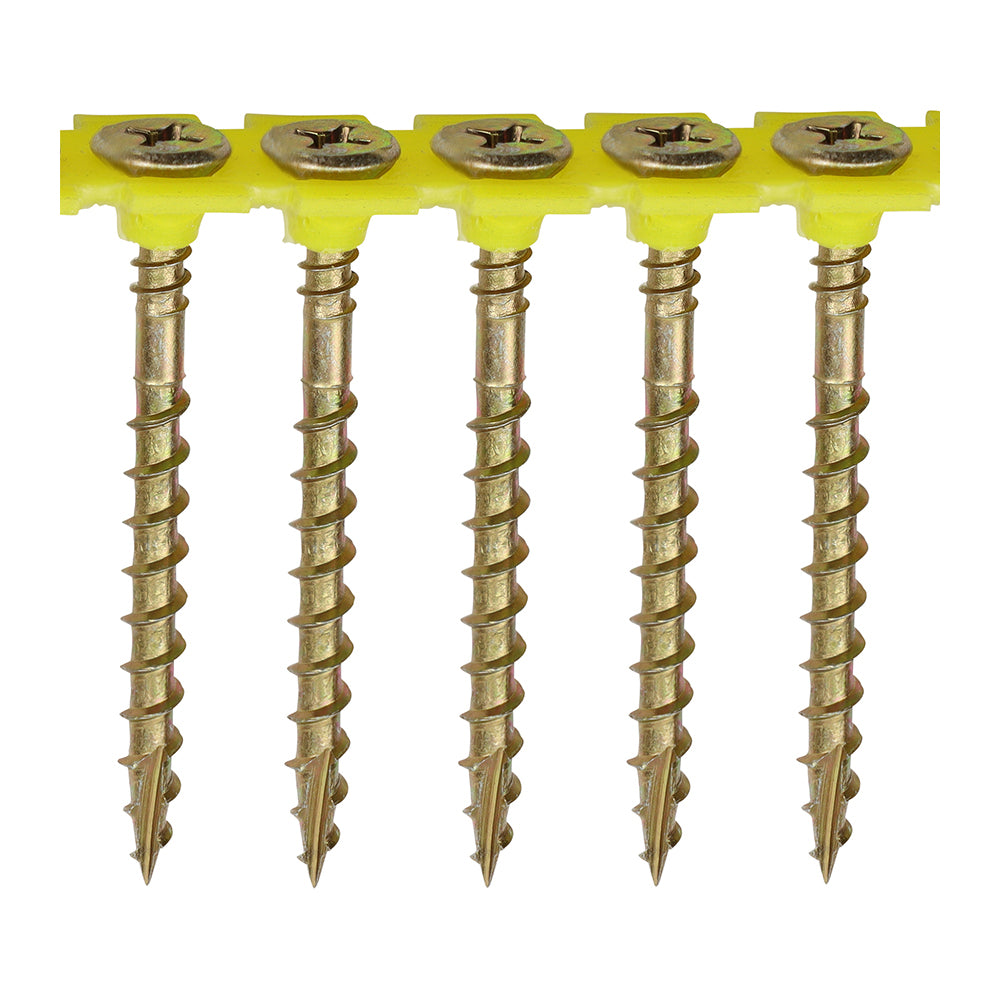 TIMCO Collated Solo Countersunk Gold Woodscrews