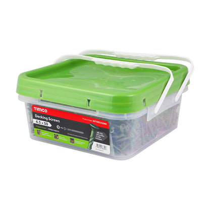 TIMCO Decking Screws Countersunk Exterior Green