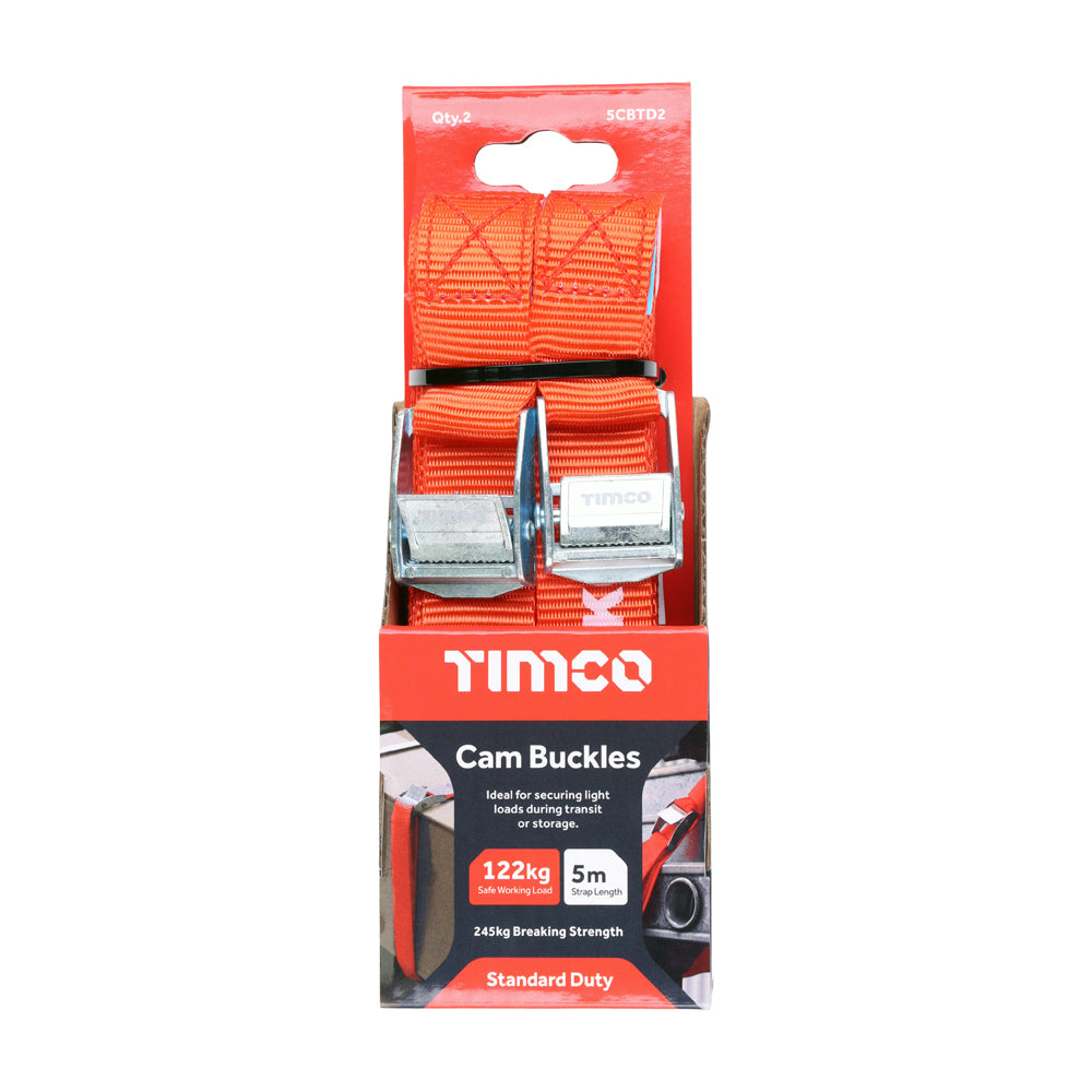 TIMCO Cam Buckle Tie Downs Standard Duty