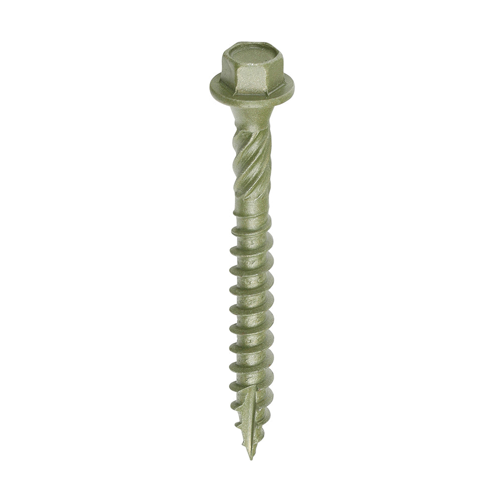 TIMCO Timber Screws Hex Flange Head Exterior - Green