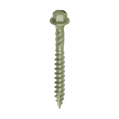 TIMCO Timber Screws Hex Flange Head Exterior - Green