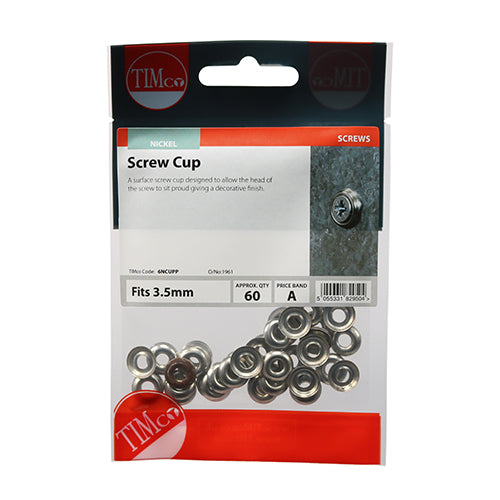 TIMCO Screw Cups  - Nickel