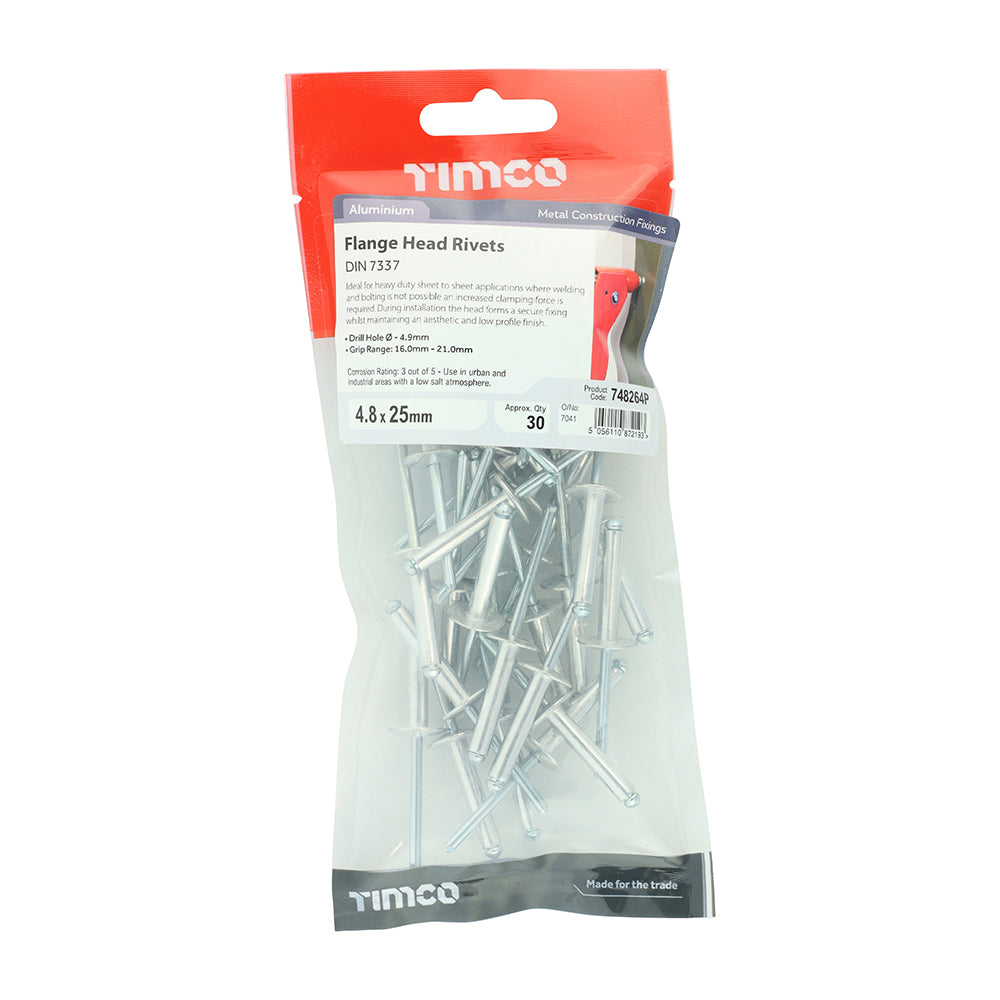 TIMCO Rivets - Flange Head - Aluminium