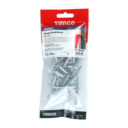 TIMCO Rivets - Flange Head - Aluminium