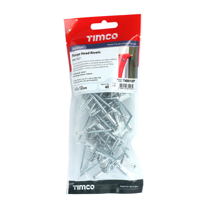 TIMCO Rivets - Flange Head - Aluminium