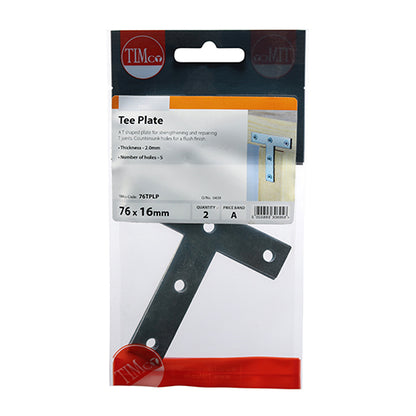 TIMCO Tee Plates - Zinc