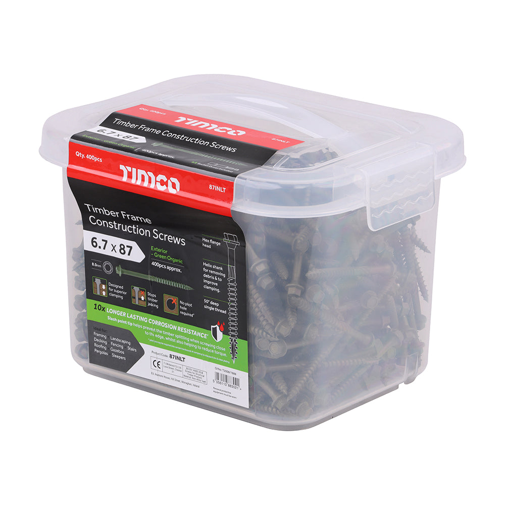 TIMCO - Timber Screw - Hex - Exterior Green - Industry Tubs