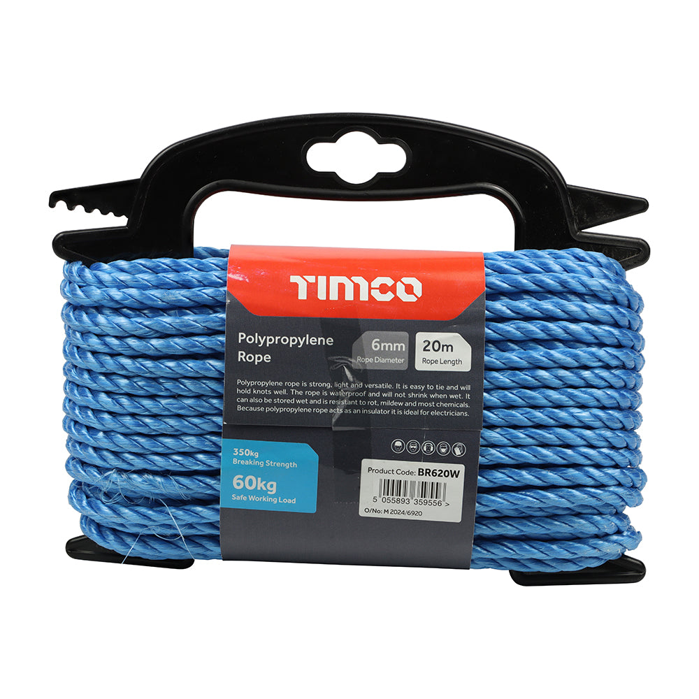 TIMCO Blue Polypropylene Rope on Winder
