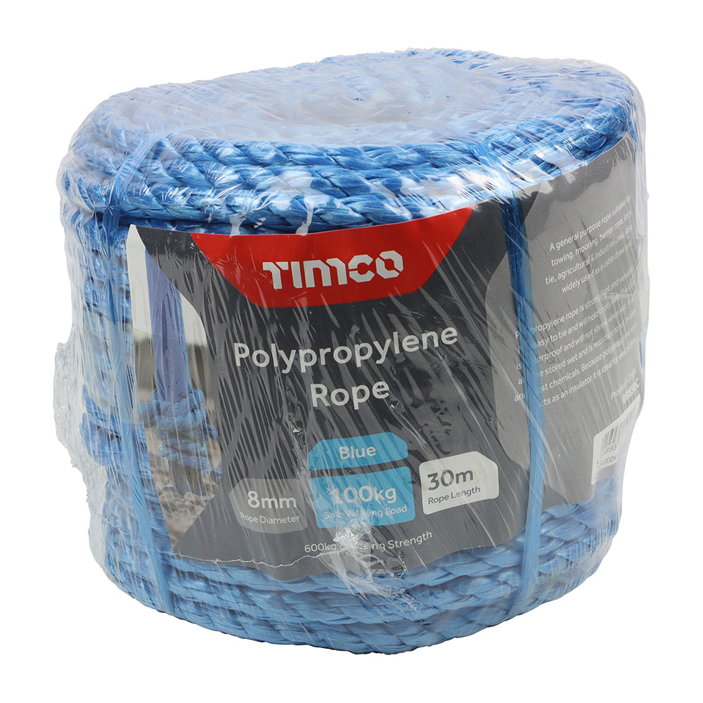 TIMCO Blue Polypropylene Rope on Coil