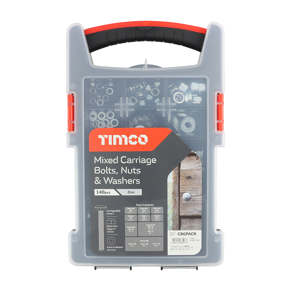 TIMCO Carriage Bolt Mixed Grab Pack