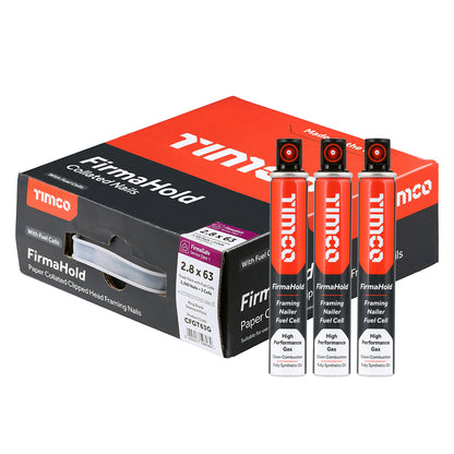 TIMCO FIRMAHOLD Clipped Head Nails - Trade Pack with Gas