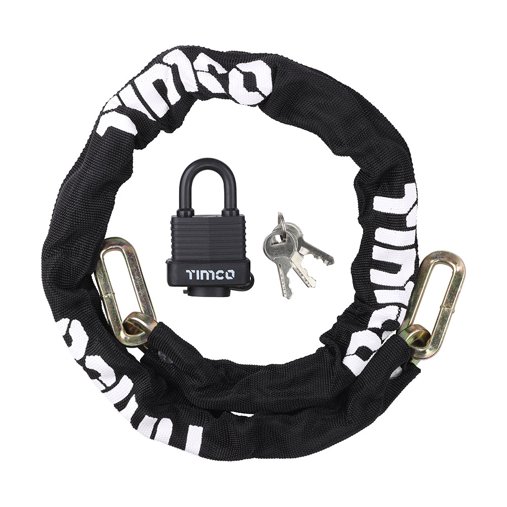 TIMCO Hex Steel Security Chain & Weatherproof Padlock