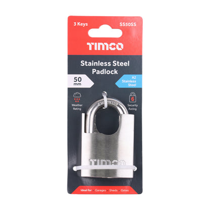 TIMCO Stainless Steel Padlock