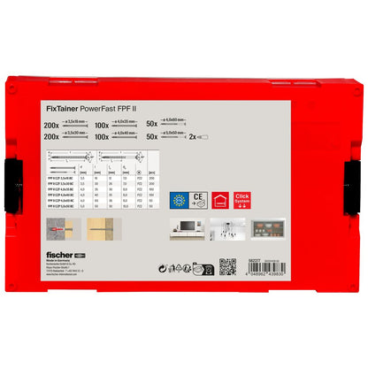 FISCHER FixTainer PowerFast FPF II PZ screws - 700 pcs