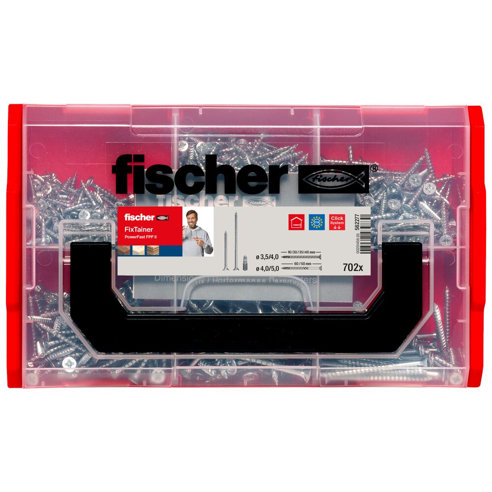 FISCHER FixTainer PowerFast FPF II PZ screws - 700 pcs