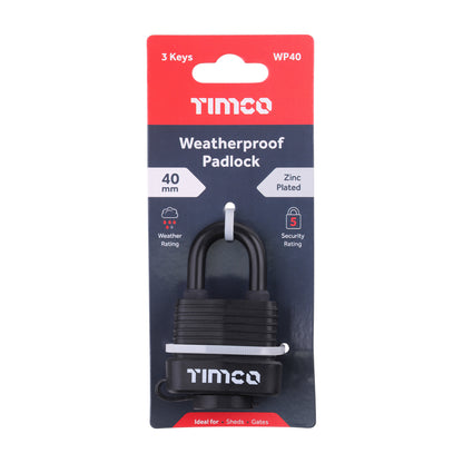 TIMCO Weatherproof Padlock