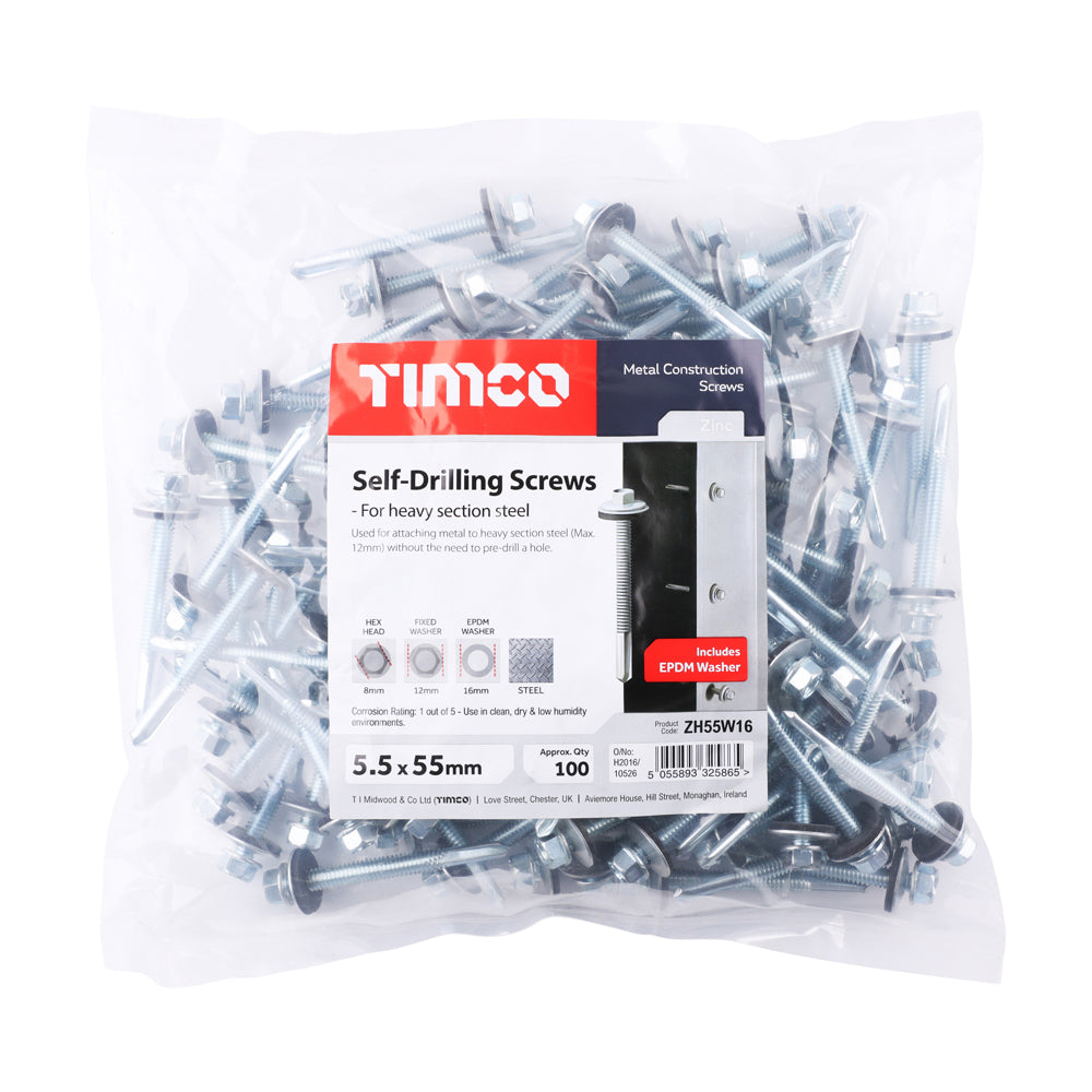 TIMCO Self-Drilling Screw - Heavy Duty Section Steel - Zinc