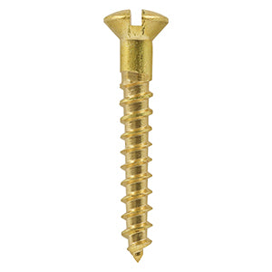 TIMCO Brass Woodscrew - Slotted