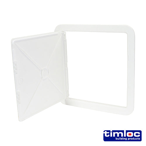 Timloc Access Panel Plastic Hinged White