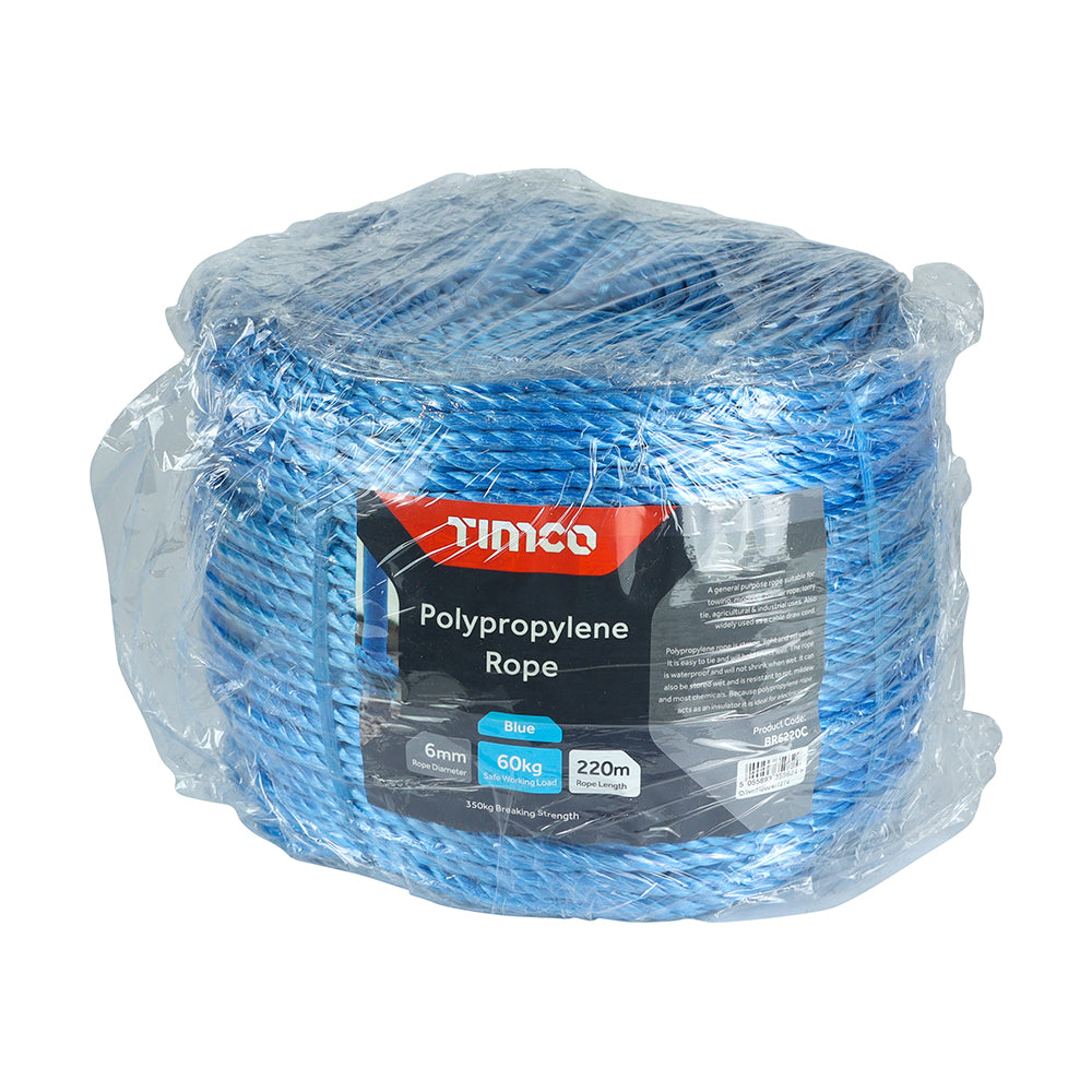 TIMCO Blue Polypropylene Rope on Coil