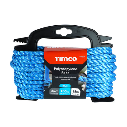 TIMCO Blue Polypropylene Rope on Winder