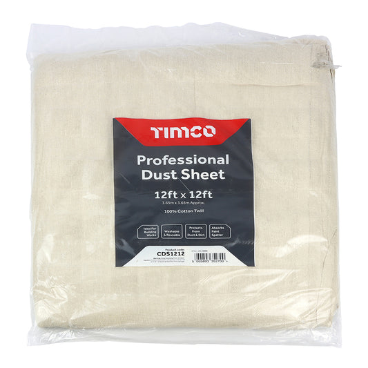 TIMCO Cotton Twill Dust Sheet