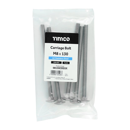 TIMCO Carriage Bolts - Stainless Steel