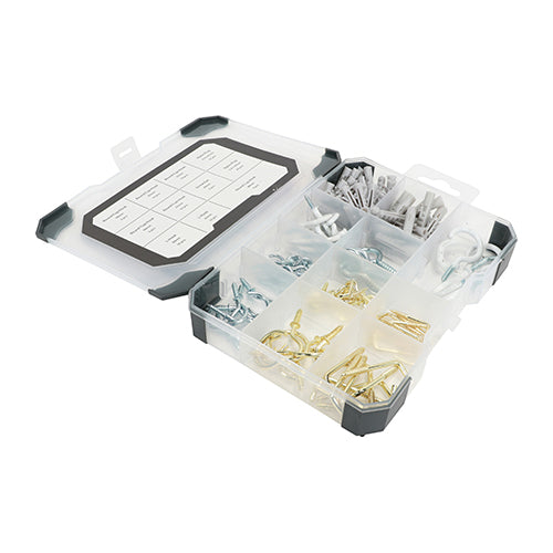 TIMCO Hooks & Eyes Mixed Tray - 133 pcs