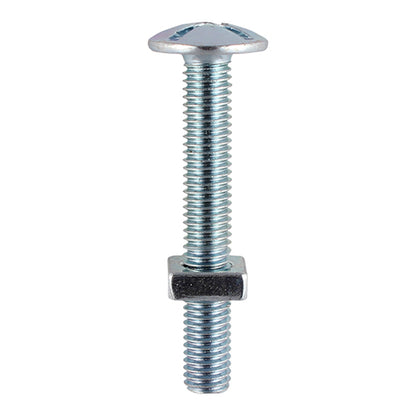 TIMCO Roofing Bolts & Square Nuts - Zinc