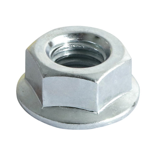 TIMCO Hex Serrated Flange Nuts - Zinc